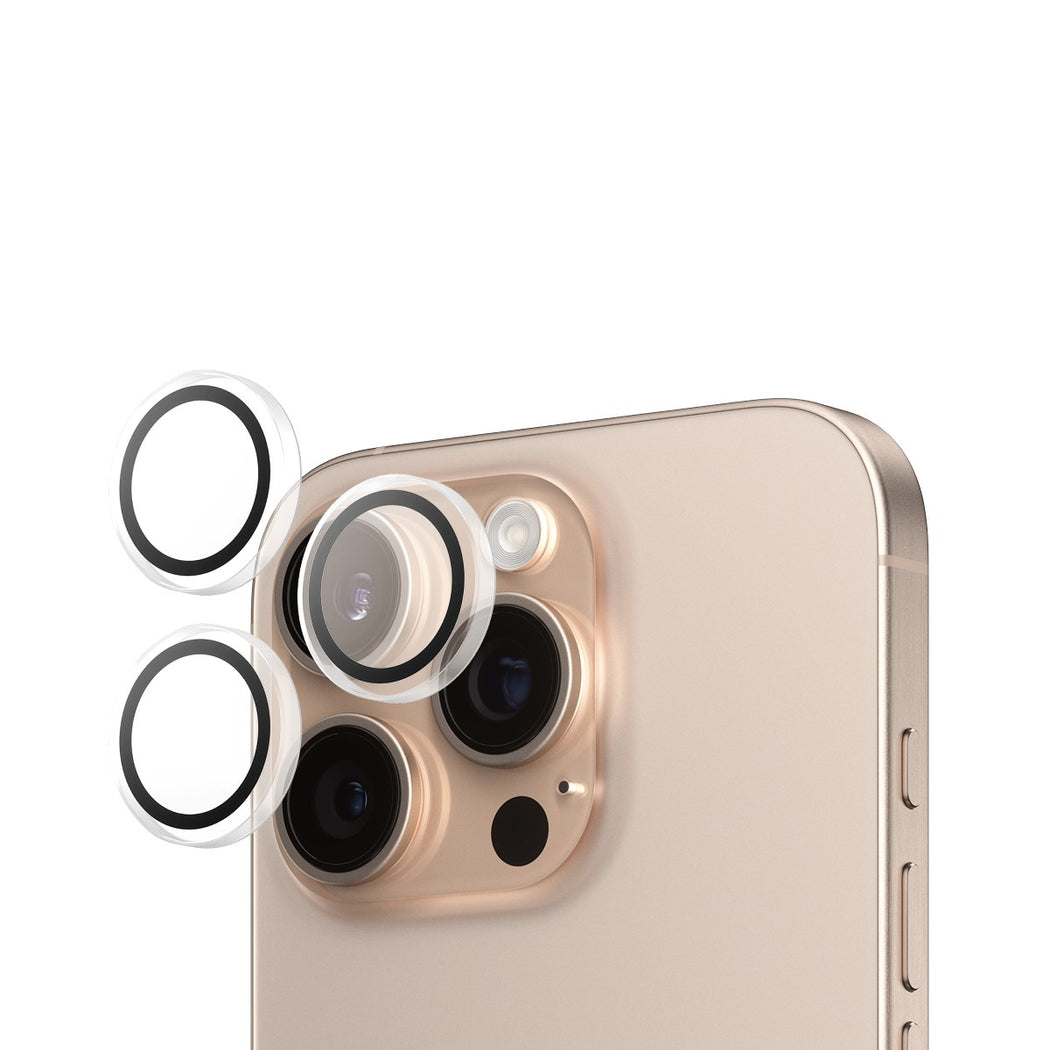 PanzerGlass Hoops Transparent Lens Protector - for iPhone 16 Pro / iPhone 16 Pro Max / Rings