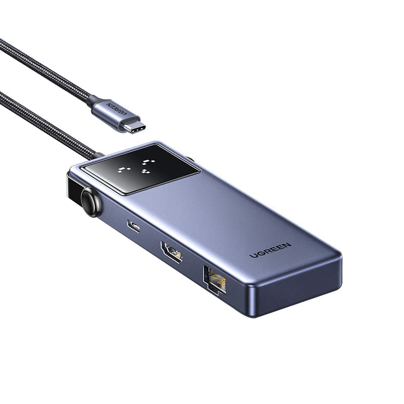 UGREEN QPai Pro 7-in-1 USB-C Hub - Ethernet / HDMI / USB-C / USB-A / PD 100W