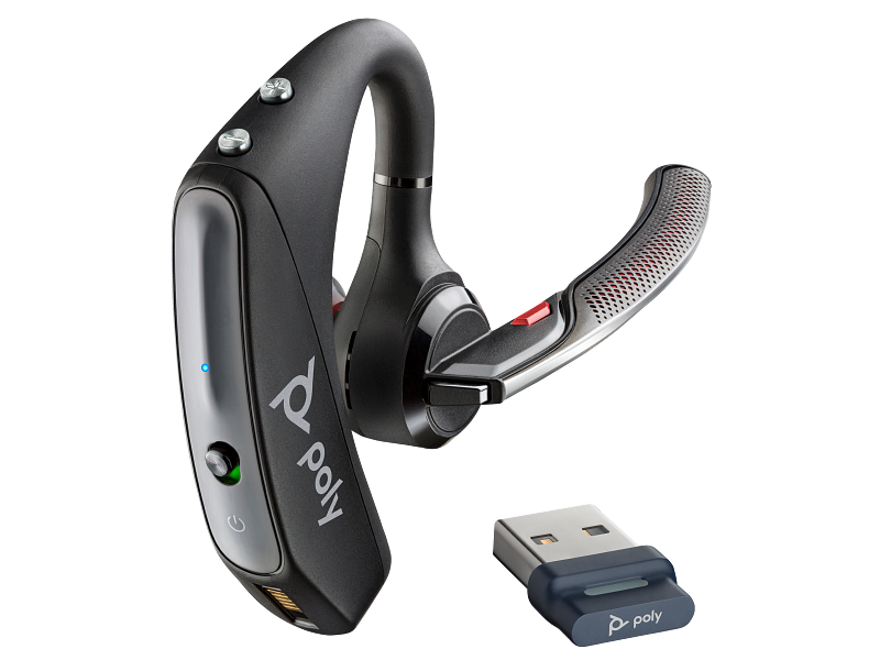 HP HP Poly Voyager 5200 USB-A Bluetooth Headset - USB Type-A BT700 Adapter