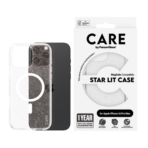PanzerGlass Flagship Star Lit MagSafe Case For iPhone 16 Pro Max - White