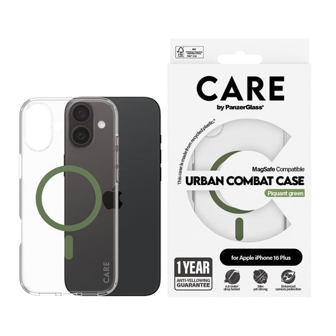 PanzerGlass Urban Combat Flagship MagSafe Case For Apple iPhone 16 Plus - Green