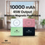 Engage Compact Wireles Magnetic Pb 10000Mah W/Led Display-Grn 45W(8954526522203)