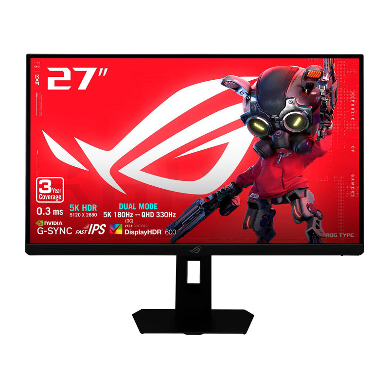 ASUS ROG STRIX XG27JCG Gaming Monitor - 27" 5K / 0.03ms / 180Hz / HDMI 2.1 / DP 1.4 / USB 3.0 / 3YW - Gaming Monitor