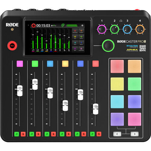 RODE RODECaster Pro II Integrated Audio Production Studio - Black