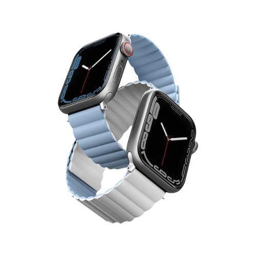 Uniq Revix Reversible Strap for Apple Watch 42/44/45mm - Arctic White / Blue