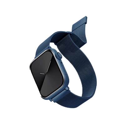 Uniq Dante Milanese Mesh Steel Strap for Apple Watch 42/44/45mm - Cobalt Blue