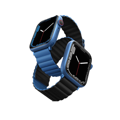 Uniq Revix Reversible Strap for Apple Watch 42/44/45mm - Caspian Blue / Black