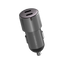Energea AluDrive D60 USB-C PD30 Duo Port Aluminium 60W Car Charger - Gunmetal