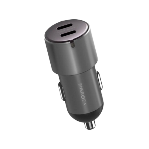 Energea AluDrive D60 USB-C PD30 Duo Port Aluminium 60W Car Charger - Gunmetal