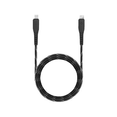 Energea Nyloflex USB-C to Lightning Cable 3M - Black
