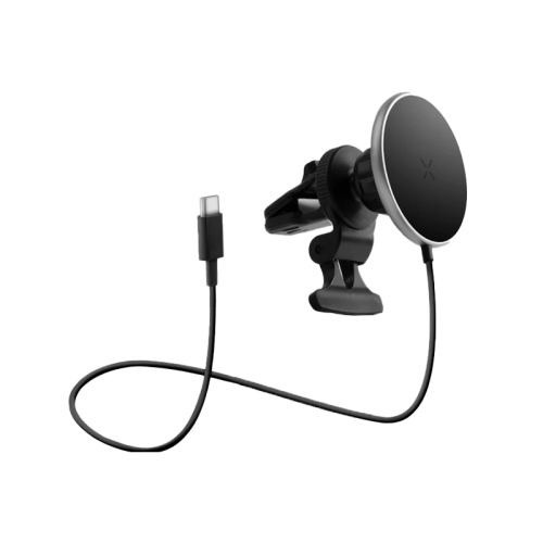 Energea MagDrive 15W MagSafe Car Charger (Desktop / Air Vent) - Gunmetal