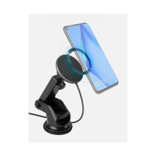 Energea MagDrive 15W MagSafe Car Charger (Desktop / Air Vent) - Gunmetal