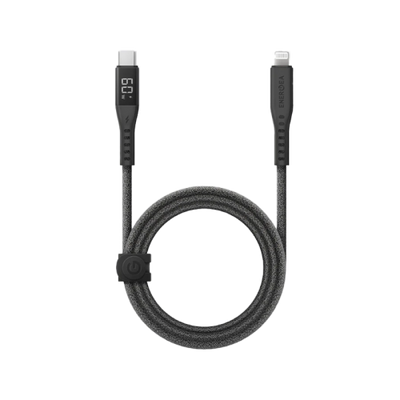 Energea Flow 480mbps USB-C to Lightning Display Cable 1.5M - Black