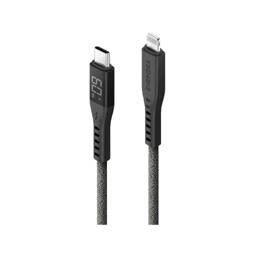 Energea Flow 480mbps USB-C to Lightning Display Cable 1.5M - Black