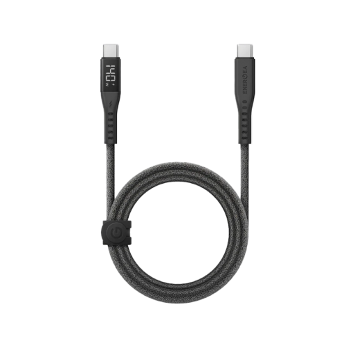 Energea Flow 480mbps USB-C to USB-C 240W Display Cable 1.5M - Black