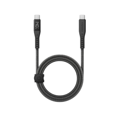 Energea Flow 480mbps USB-C to USB-C 240W Display Cable 1.5M - Black