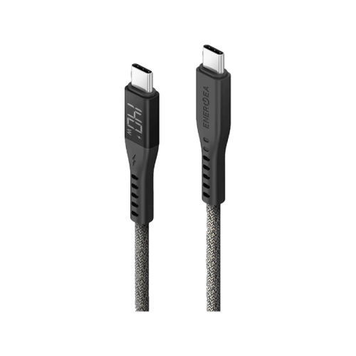 Energea Flow 480mbps USB-C to USB-C 240W Display Cable 1.5M - Black