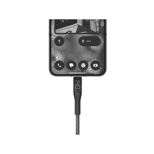 Energea Flow 480mbps USB-C to USB-C 240W Display Cable 1.5M - Black