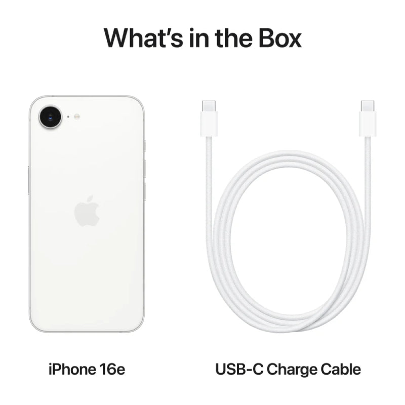 Apple iPhone 16e - 128GB / White / 5G / 6.1’’ Mobiles & Tablets > Mobiles