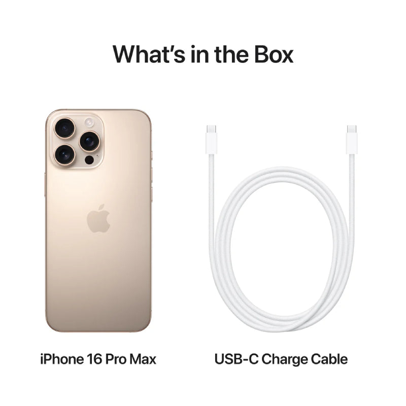 Apple iPhone 16 Pro Max - 1TB / Desert Titanium / 5G / 6.9’’ / Middle East Version Mobiles & Tablets > Mobiles