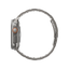 Uniq Osta Steel Strap With Steel Self Adjustable Links for Apple Watch 49/45/42mm - Titanium Silver