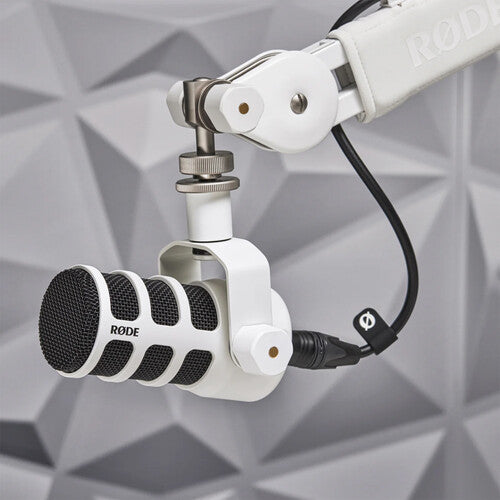 RODE PodMic Dynamic Podcasting Microphone - White