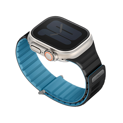 Uniq Revix Evo Reversible Strap For Apple Watch 49/45/44/42mm - Pacific Blue / Black