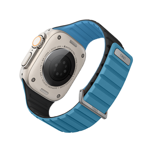 Uniq Revix Evo Reversible Strap For Apple Watch 49/45/44/42mm - Pacific Blue / Black