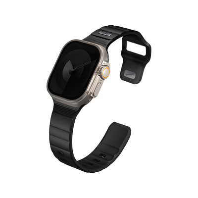 Uniq Stride FKM Strap for Apple Watch 49/45/44mm - Midnight Black