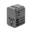 Energea Travelworld 2-Port USB-C and 3-Port USB-A 35W PD Travel Adapter - Gunmetal