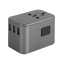 Energea Travelworld 2-Port USB-C and 3-Port USB-A 35W PD Travel Adapter - Gunmetal