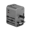 Energea Travelworld 2-Port USB-C and 3-Port USB-A 35W PD Travel Adapter - Gunmetal