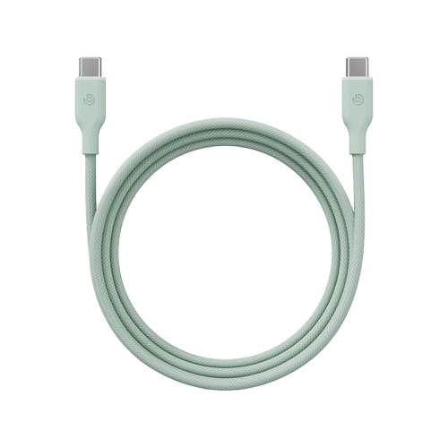 Bazic GoCharge Weave USB-C to USB-C 480Mbps 60W Cable 1.5M - Green