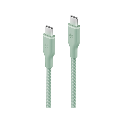 Bazic GoCharge Weave USB-C to USB-C 480Mbps 60W Cable 1.5M - Green