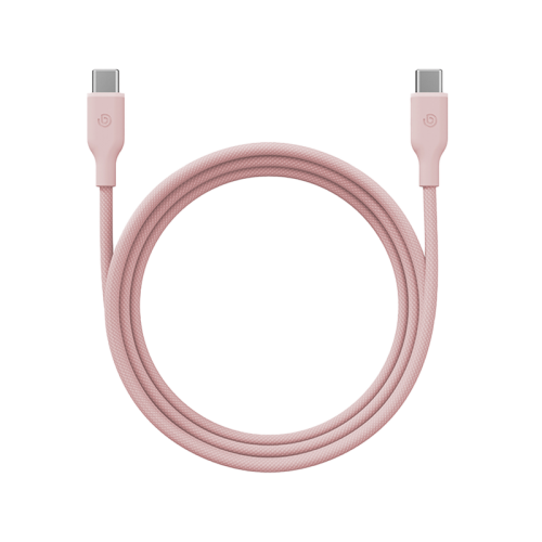 Bazic GoCharge Weave USB-C to USB-C 480Mbps 60W Cable 1.5M - Pink