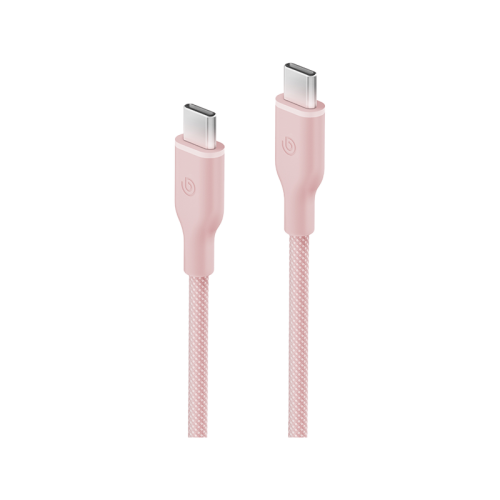 Bazic GoCharge Weave USB-C to USB-C 480Mbps 60W Cable 1.5M - Pink