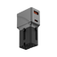 Energea TravelWorld 1-Port USB-C and 1-Port USB-A 25W PD Travel Adapter - Gunmetal Black