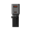 Energea TravelWorld 1-Port USB-C and 1-Port USB-A 25W PD Travel Adapter - Gunmetal Black