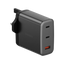 Energea Ampcharge 2-Port USB-C & 1-Port USB-A 100W GaN Wall Charger - Gunmetal