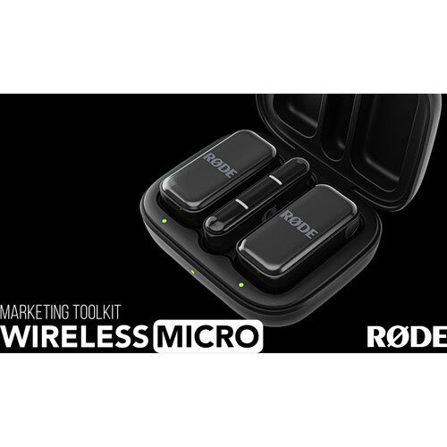RODE Wireless Micro 2-Person Ultracompact Wireless Microphone / USB -C - Black