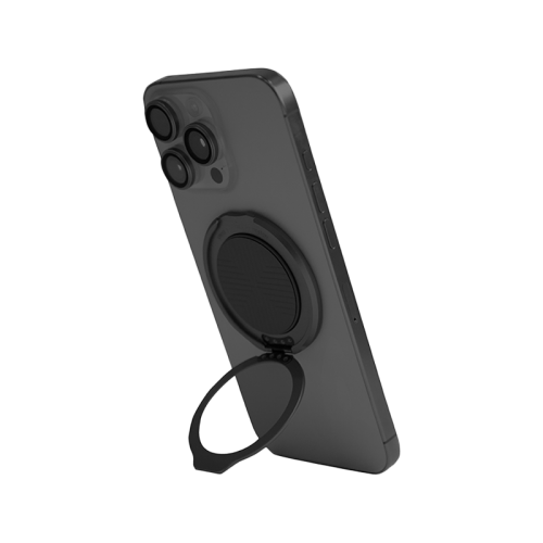 Uniq GripFit Classic 360 Phone Magnetic Mount With Built-in Kickstand - Midnight Black
