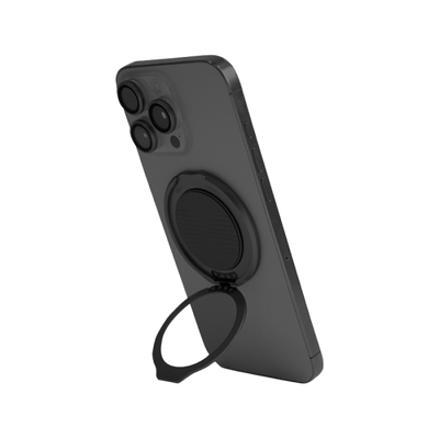 Uniq GripFit Classic 360 Phone Magnetic Mount With Built-in Kickstand - Midnight Black