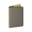 Uniq Belmont Passport Holder With RFID Blocking - Flint Grey / Canary Yellow