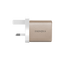 Energea Ampcharge 1-Port USB-C and 1-Port USB-A 35W GaN Wall Charger - Gold