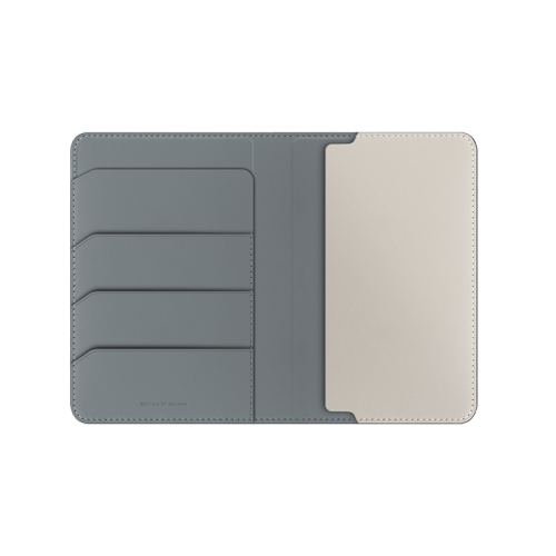 Uniq Belmont Passport Holder With RFID Blocking - Lichen/Ivory