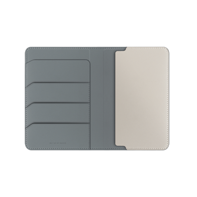 حامل جواز سفر يونيك بيلمونت مع حجب RFID - ليكن وأبيض عاجي