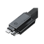 Energea Sheath 2-in-1 USB-C to USB-C + Lightning Cable, 60W, 480Mbps, 1m – Gunmetal