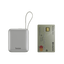 Bazic GoPower Fusion Mini 10K 3 in 1 Power Bank 10000mAh With Build in USB-C & Lightning Cable - Pebble