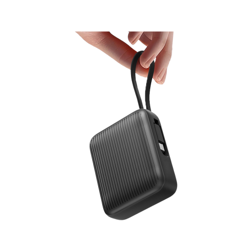 Energea Integra Mini 35 Power Bank 10000mAh With Build in USB-C Cable & Display - Gunmetal