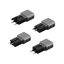 Energea TravelGo 2 Port USB-C 45W PD Travel Adapter - Gunmetal Black